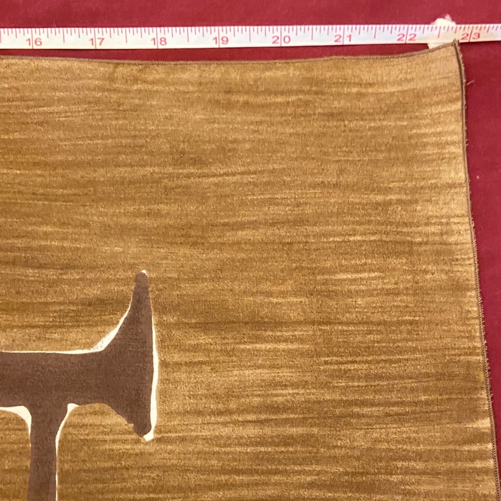 Courrèges Vintage Brown Racing Cotton Car Scarf - Picture 3 of 9